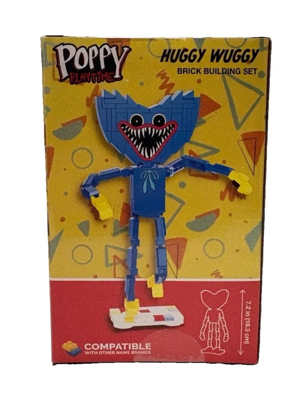 Huggy Wuggy Blue Brick Building Set - 146 pcs